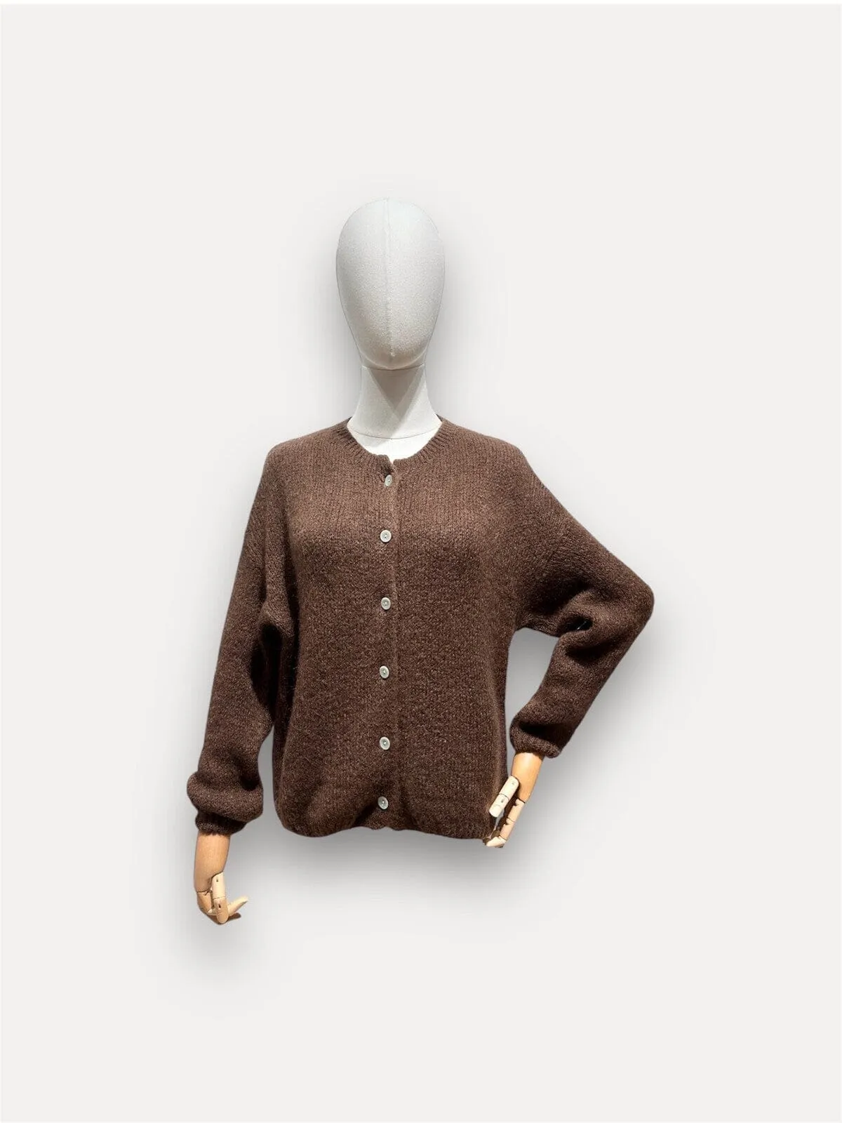 A-bee - Soft Cardigan - Chocolate