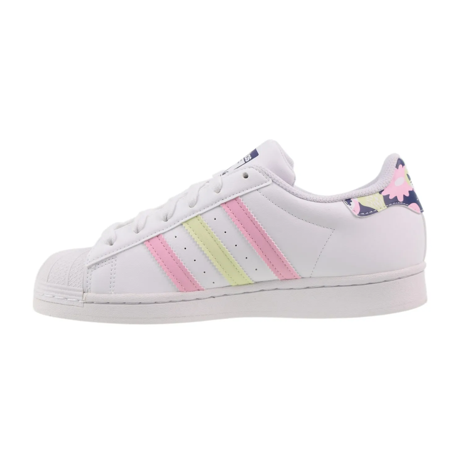 Adidas Superstar Big Kids' Shoes Cloud White-Floral
