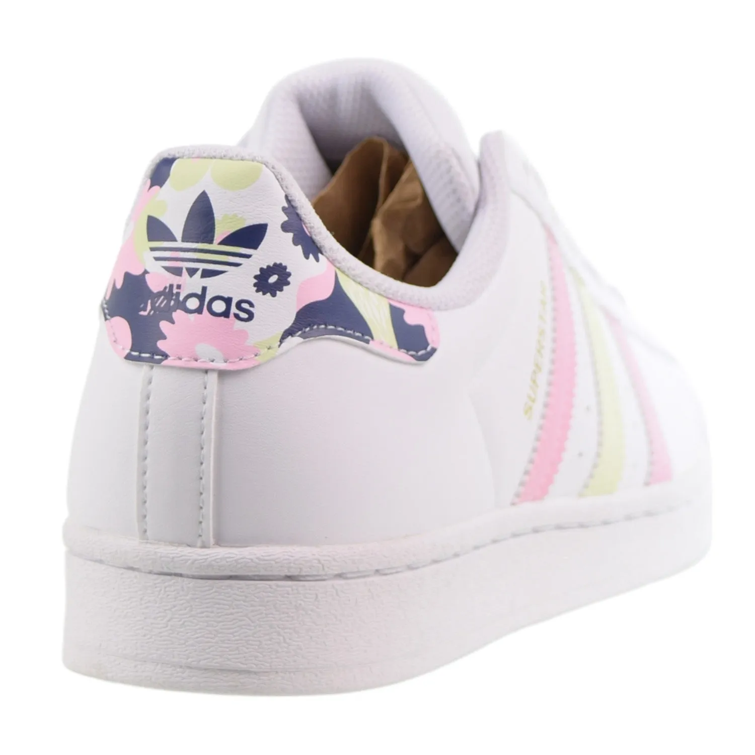Adidas Superstar Big Kids' Shoes Cloud White-Floral