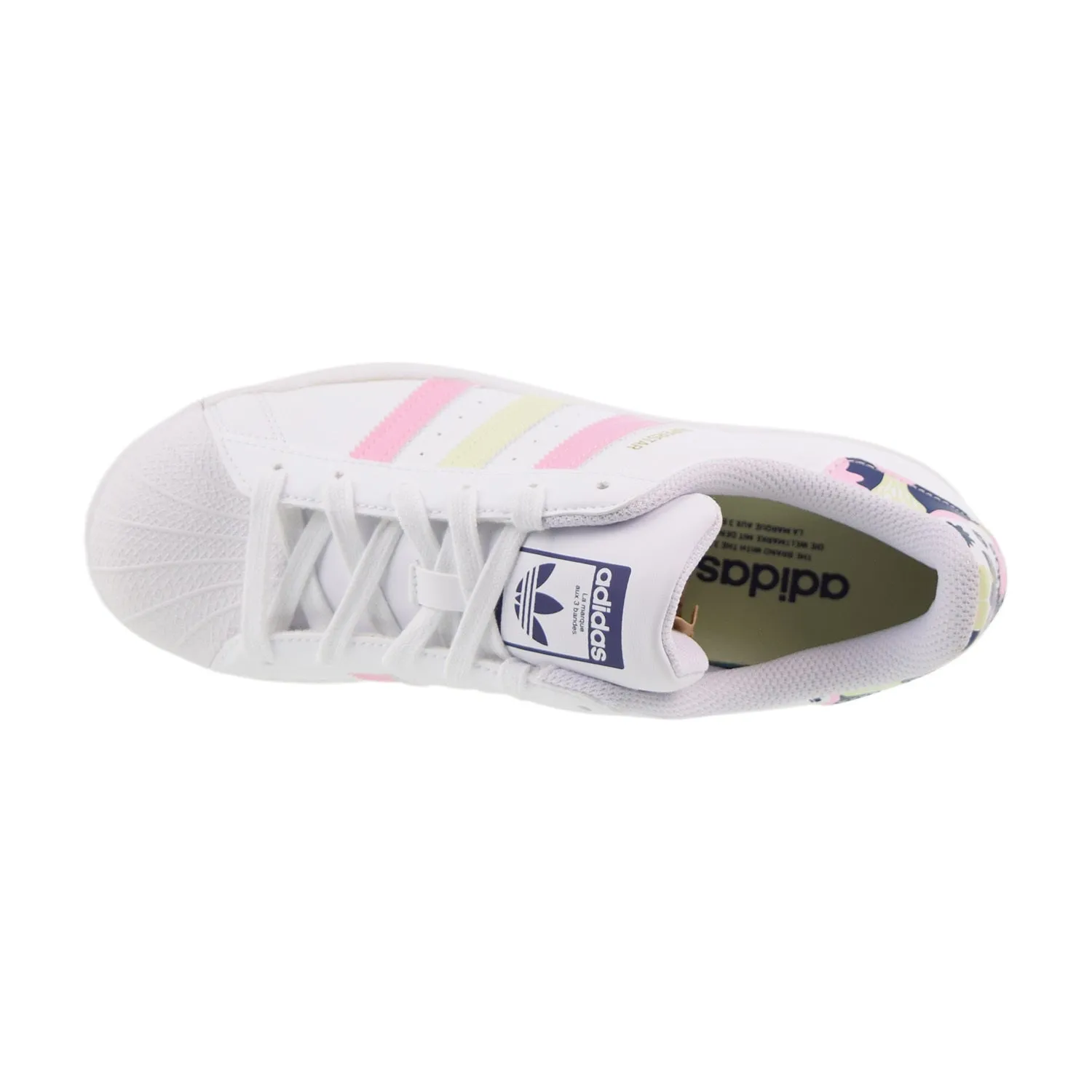 Adidas Superstar Big Kids' Shoes Cloud White-Floral