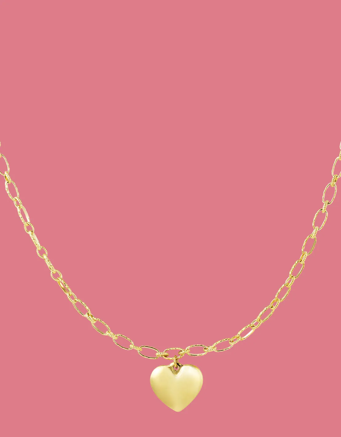 Bold heart necklace