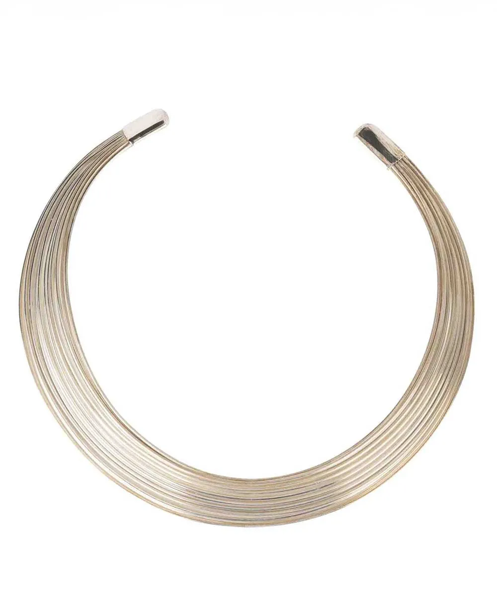 Bold Minimalist Brass Choker