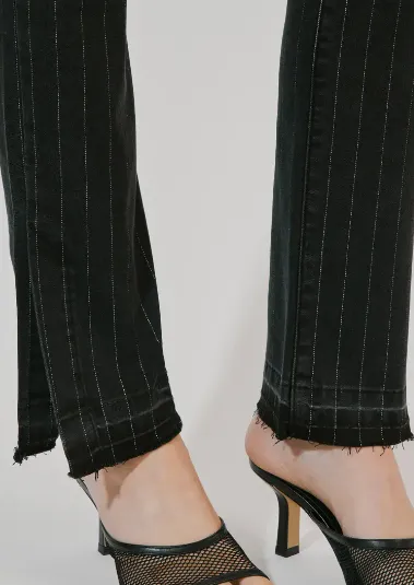 Bootcut Pinstripe Jean