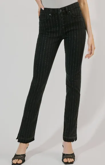 Bootcut Pinstripe Jean