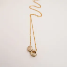 Brass Ring & Disc Necklace | by brass bold