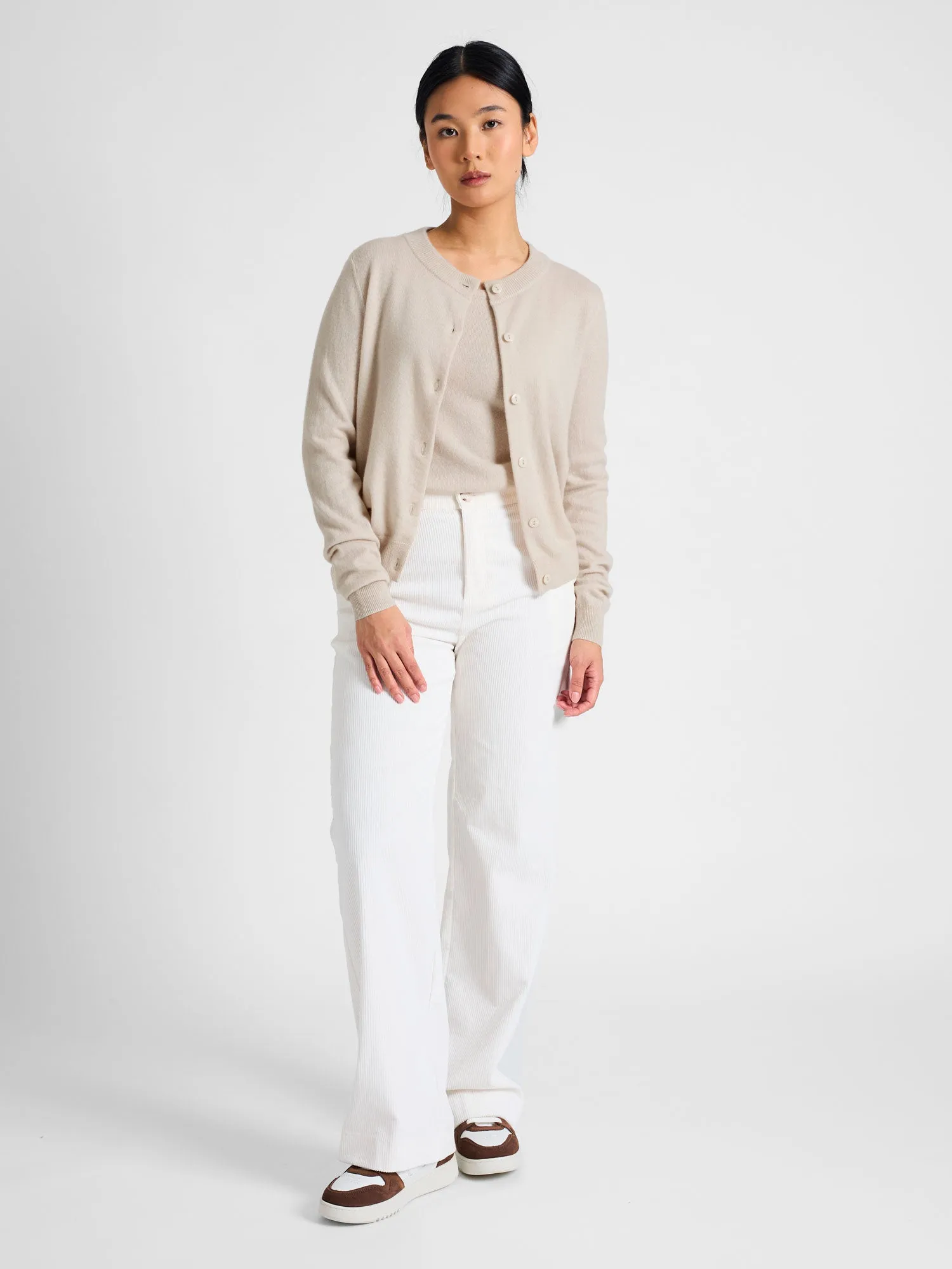 Cashmere cardigan "Ingrid" - cream
