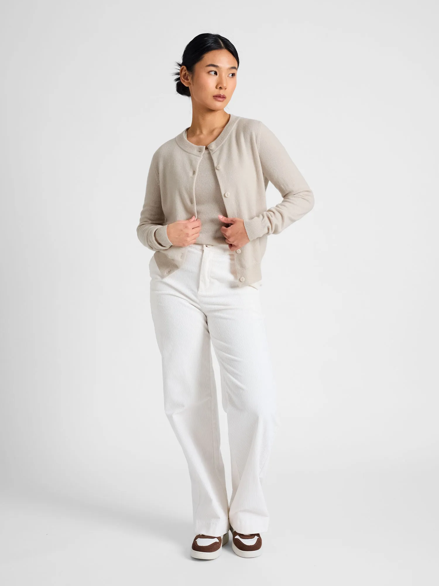 Cashmere cardigan "Ingrid" - cream