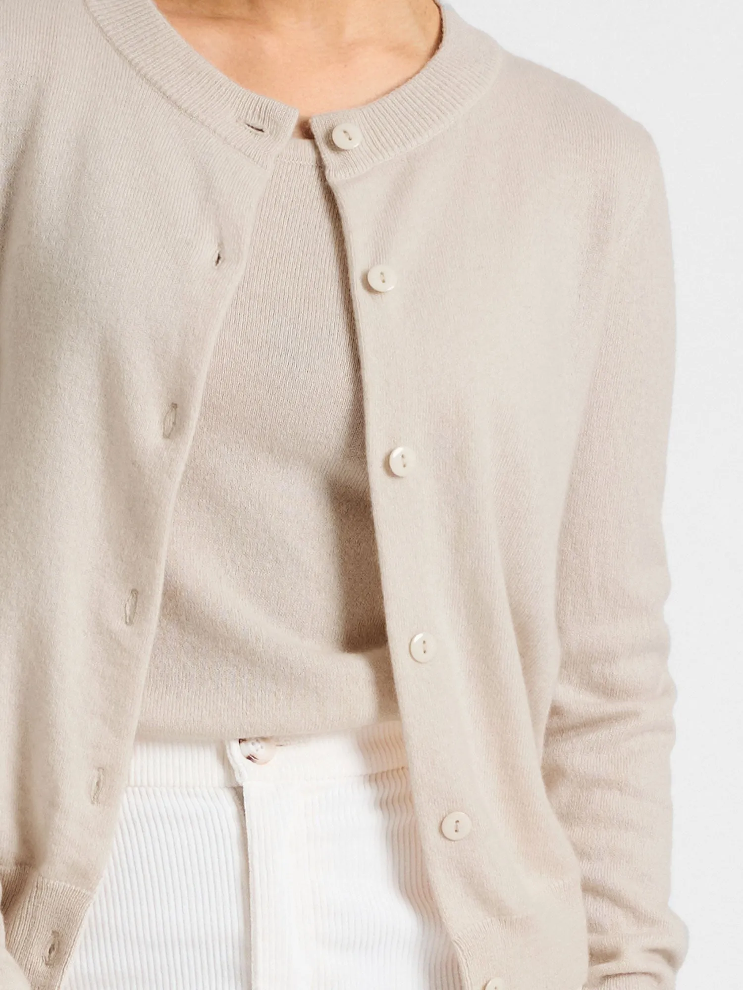 Cashmere cardigan "Ingrid" - cream