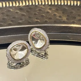 Chandani Moissanite Stud Earrings