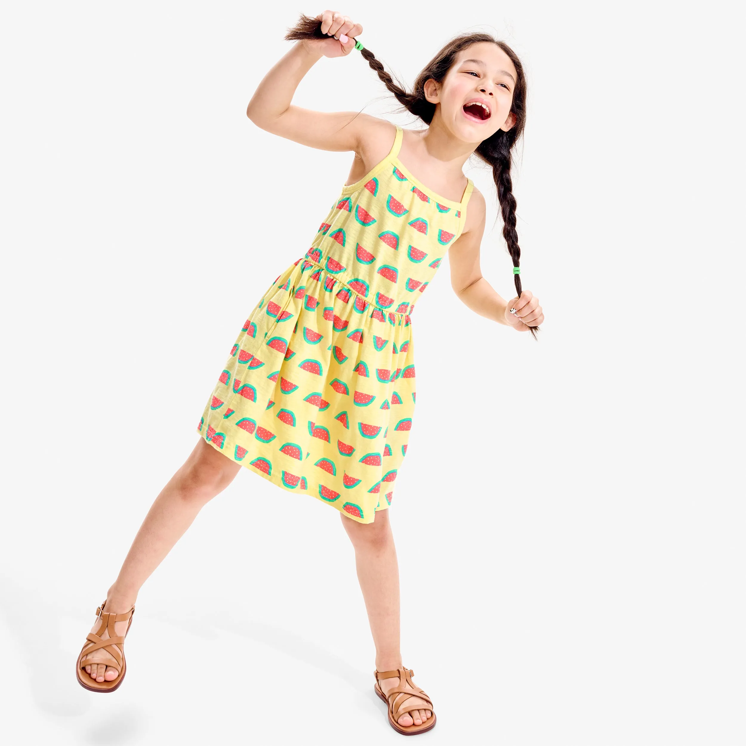 Clearance kids tank sundress in watermelons