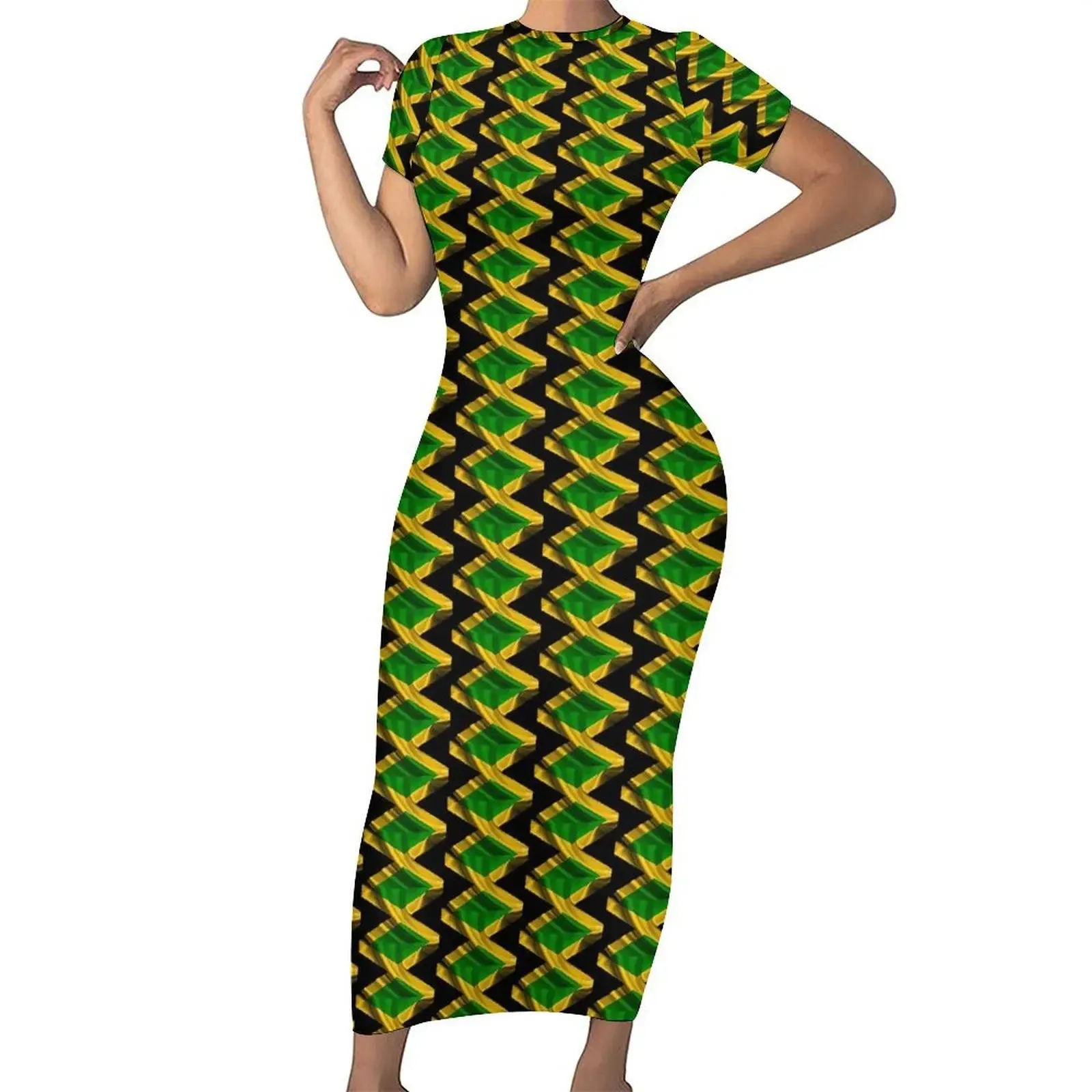 Cute Jamaican Flag Dress