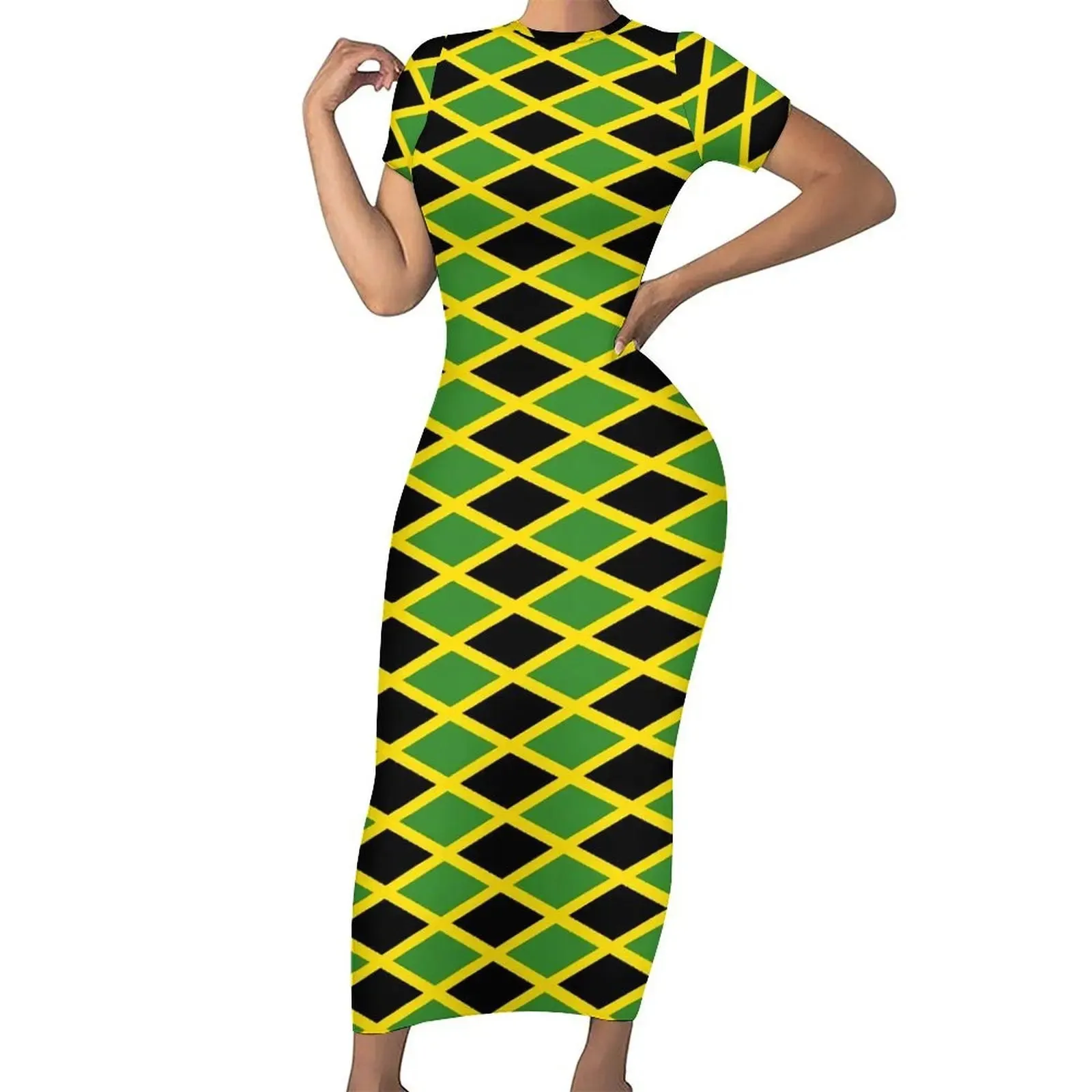 Cute Jamaican Flag Dress