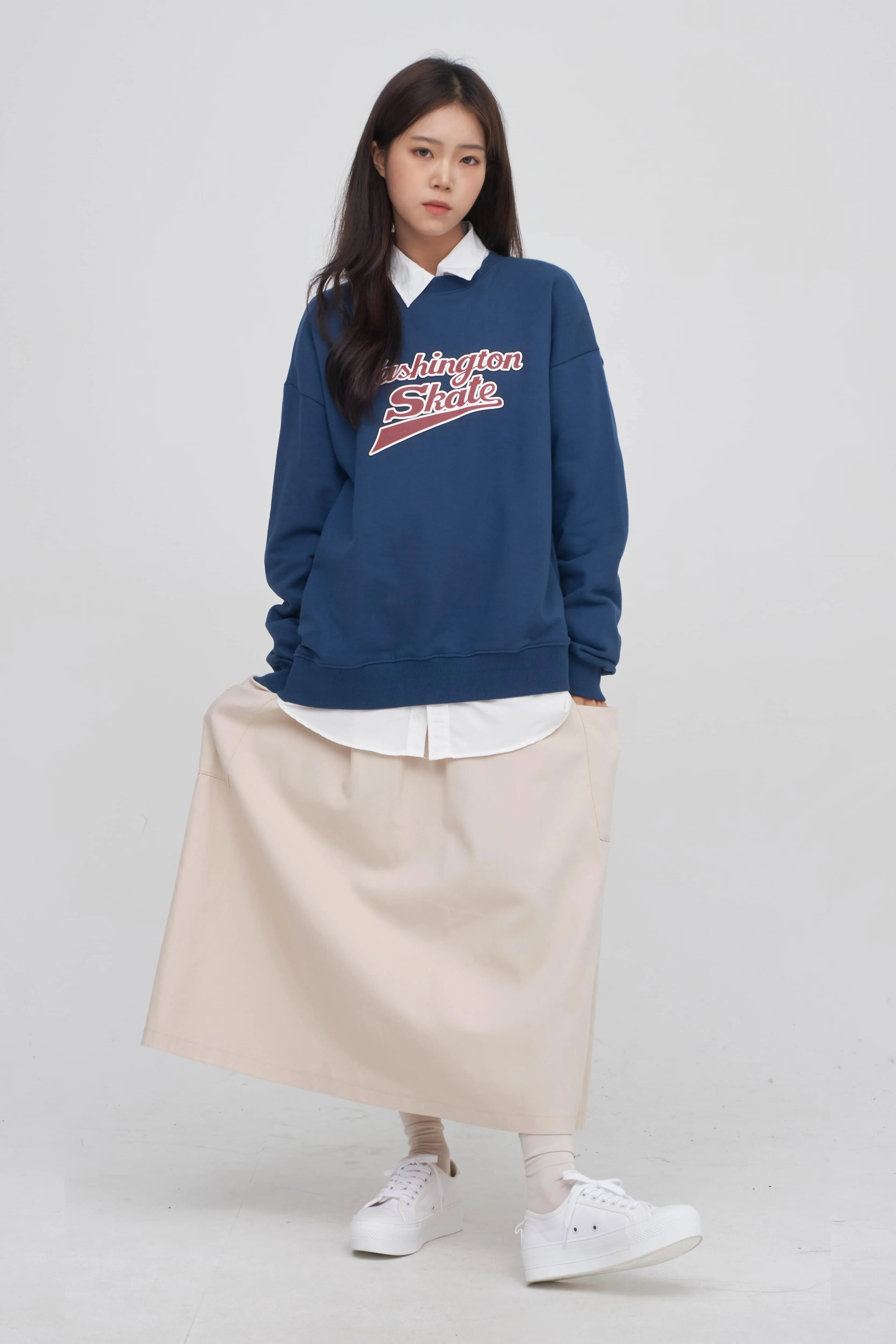 Elastic Waist Cargo Skirt