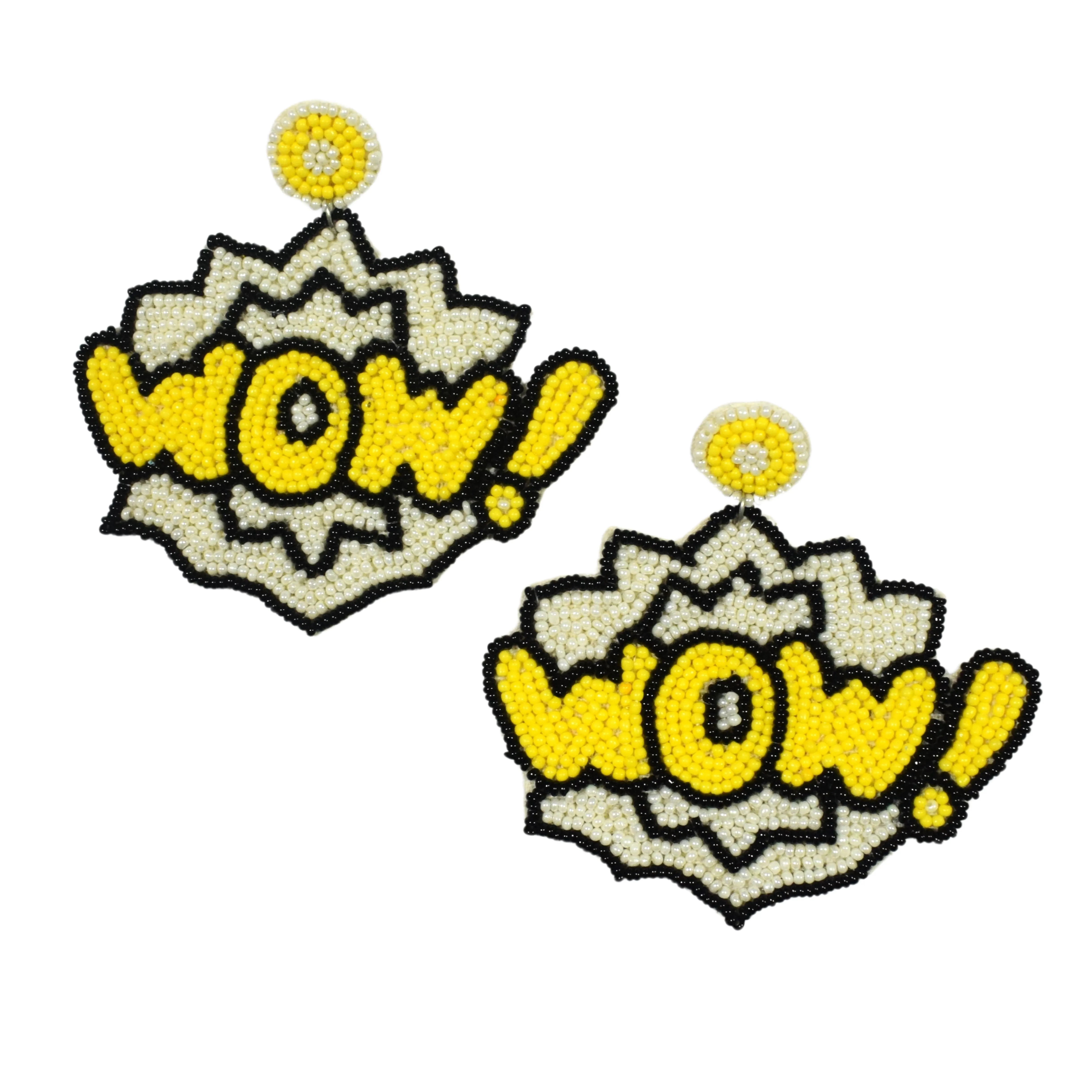 Flawless Wow shaped Handmade Beaded Earrings For Women & Girls