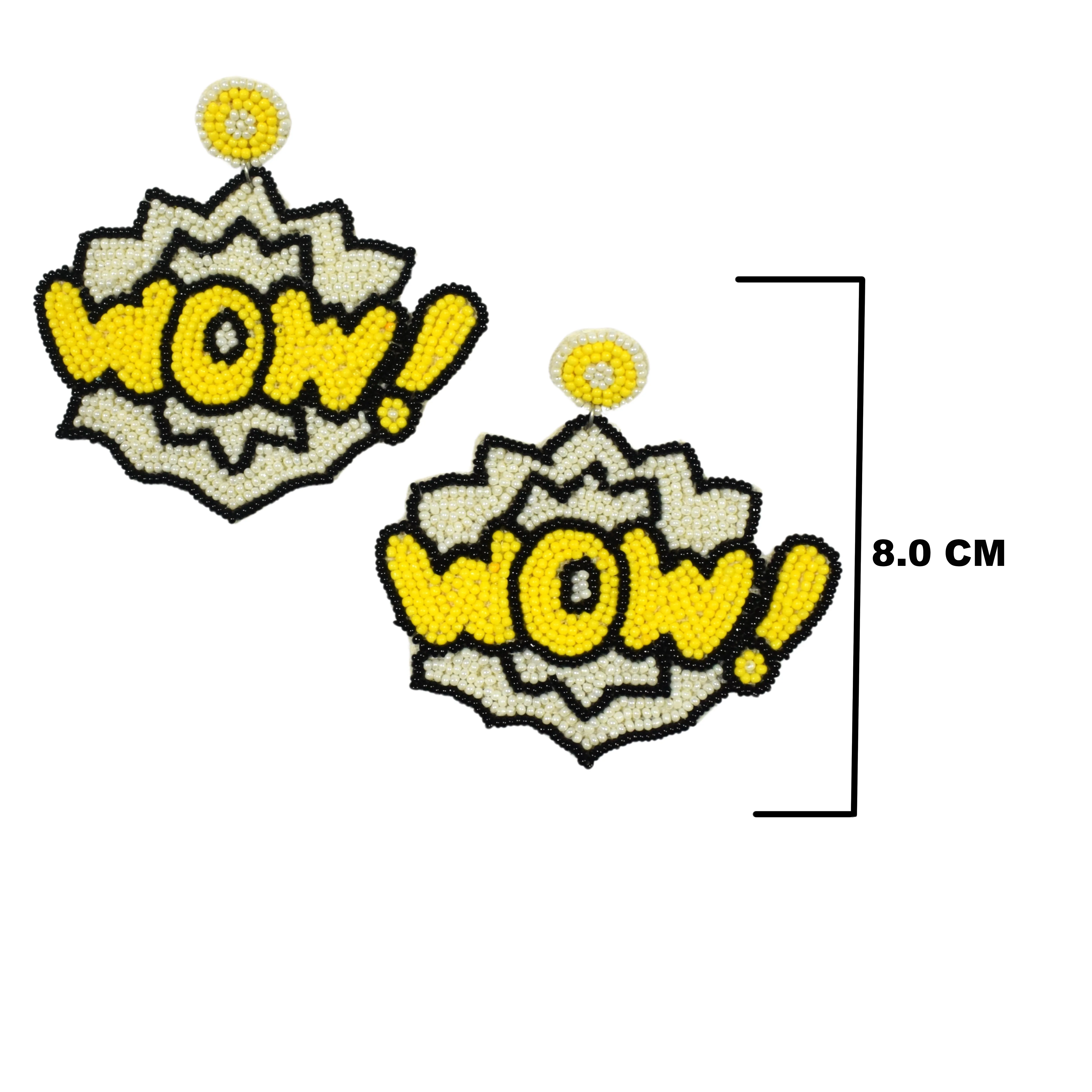 Flawless Wow shaped Handmade Beaded Earrings For Women & Girls