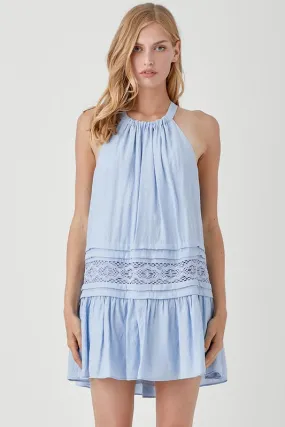 Hannah Halter Neck Lace Dress