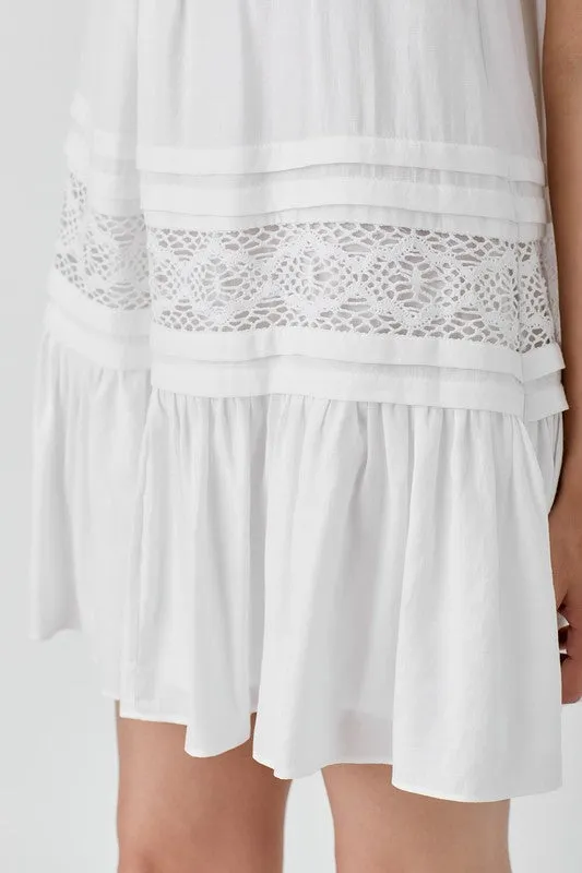 Hannah Halter Neck Lace Dress