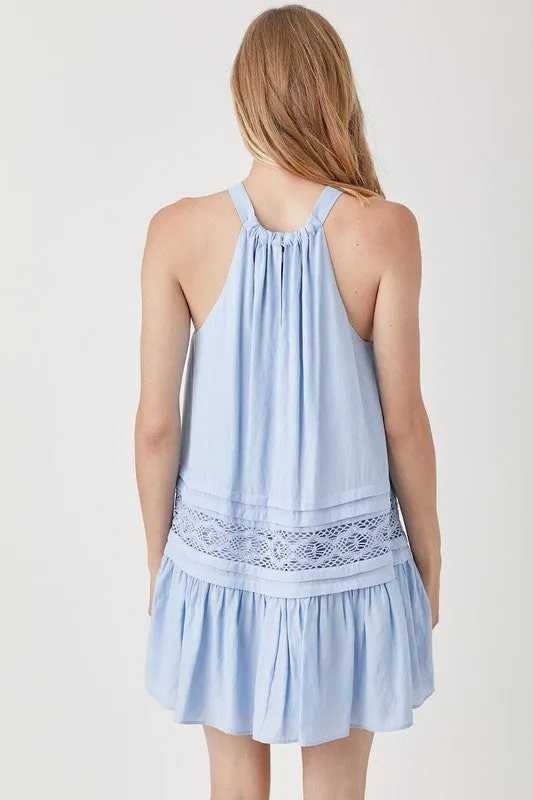 Hannah Halter Neck Lace Dress