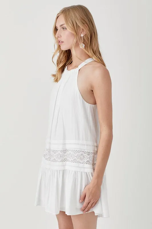 Hannah Halter Neck Lace Dress