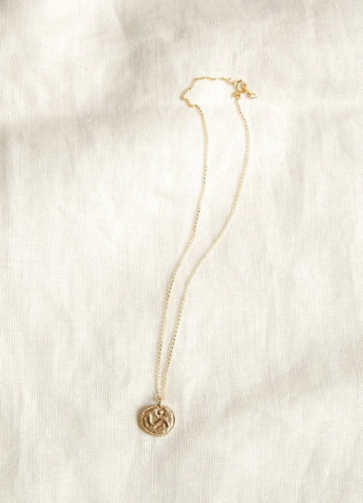 Hawkly Attune Medallion Necklace (Bronze or Silver)