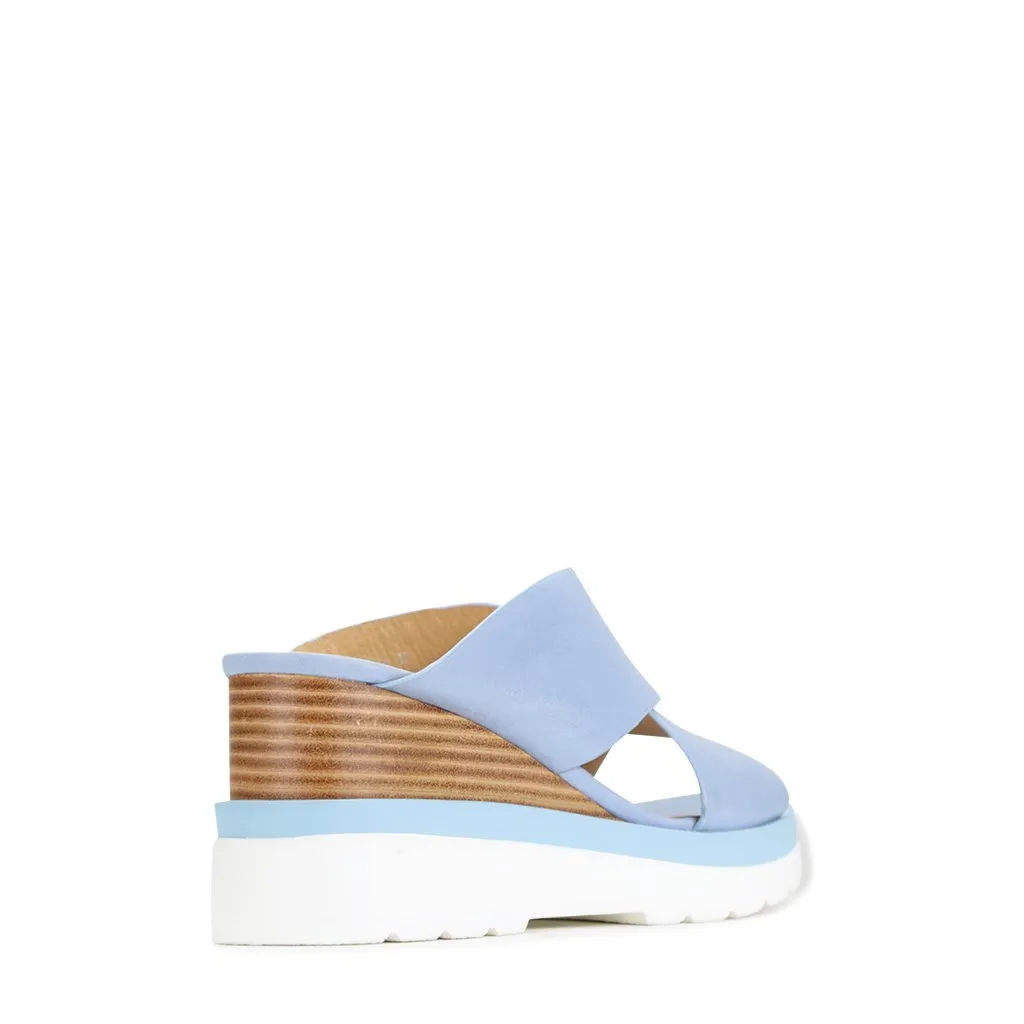 JADY LEATHER CROSSOVER SANDAL LEATHER