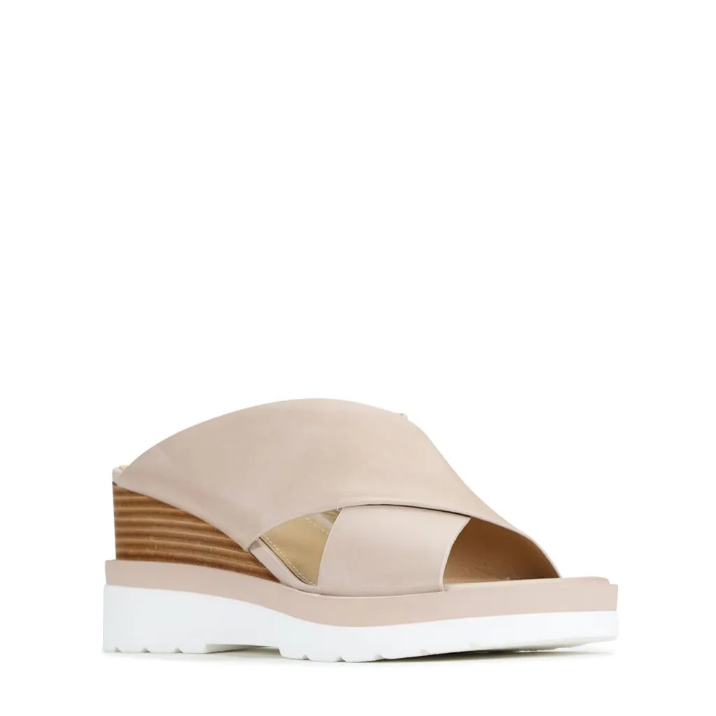 JADY LEATHER CROSSOVER SANDAL LEATHER