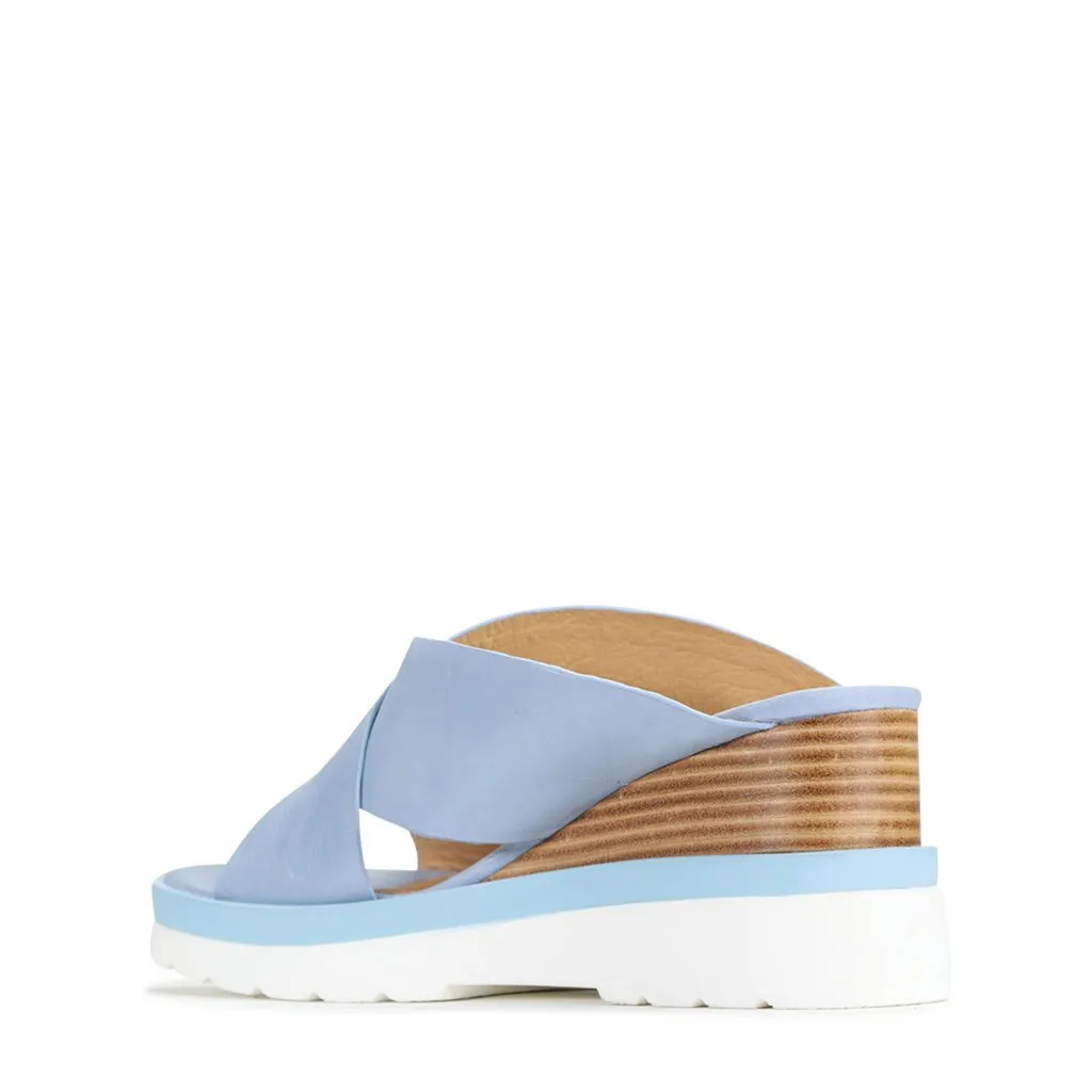 JADY LEATHER CROSSOVER SANDAL LEATHER