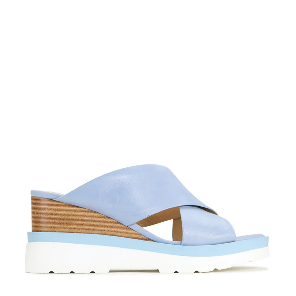 JADY LEATHER CROSSOVER SANDAL LEATHER