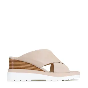 JADY LEATHER CROSSOVER SANDAL LEATHER