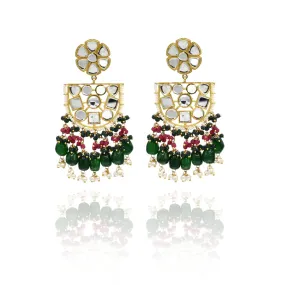 Kiran Mirror Earrings Tikka Set