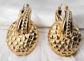 Large Stylish Hoop Earrings