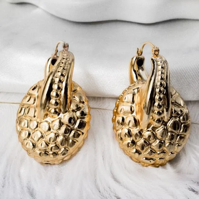 Large Stylish Hoop Earrings