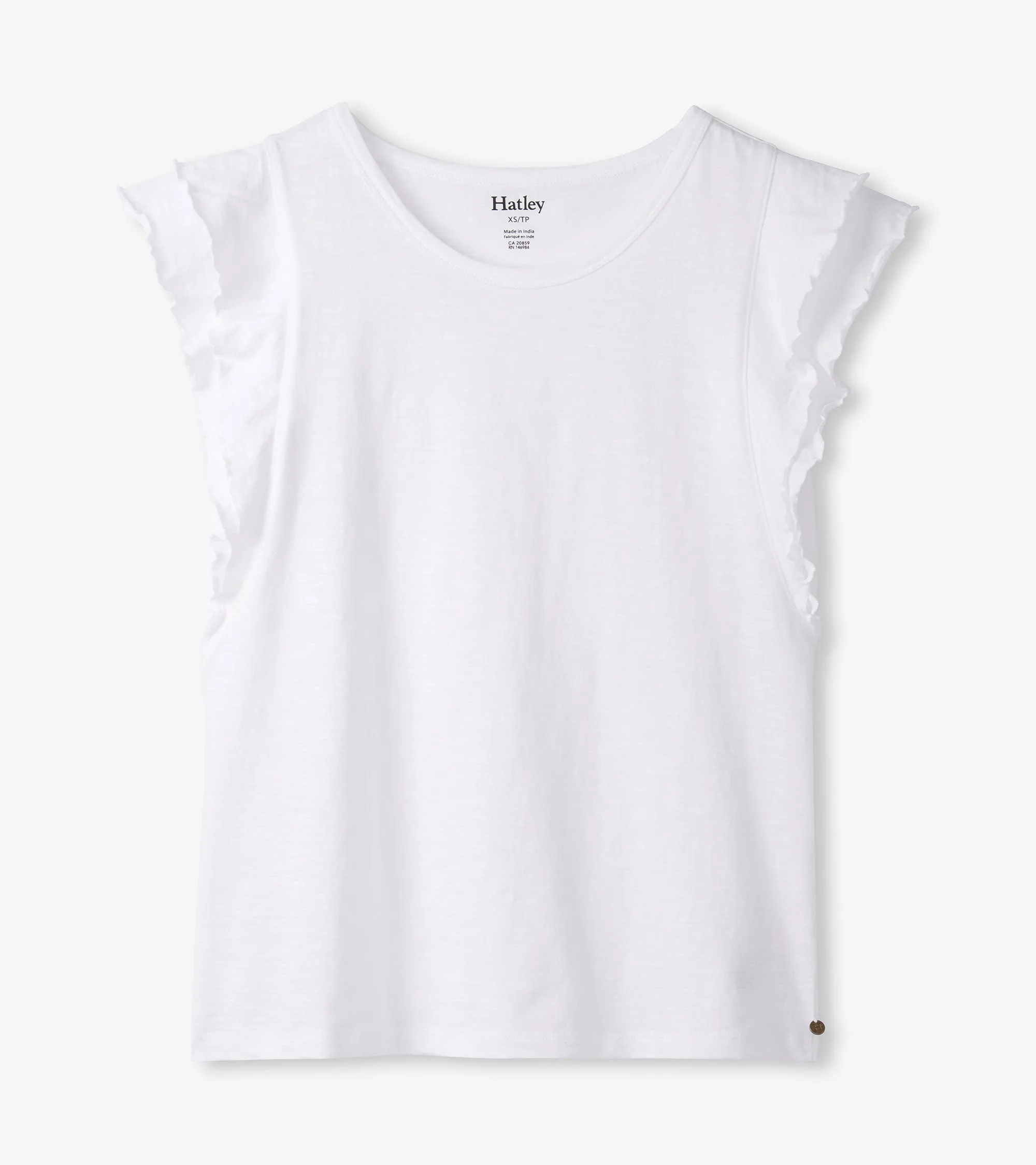 Layered Sleeve Tank - White
