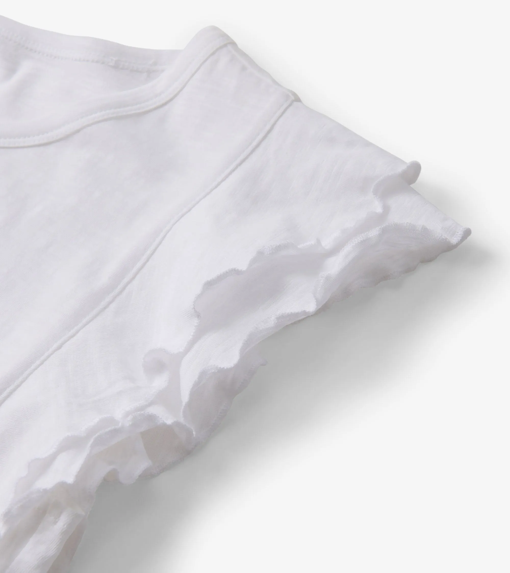 Layered Sleeve Tank - White