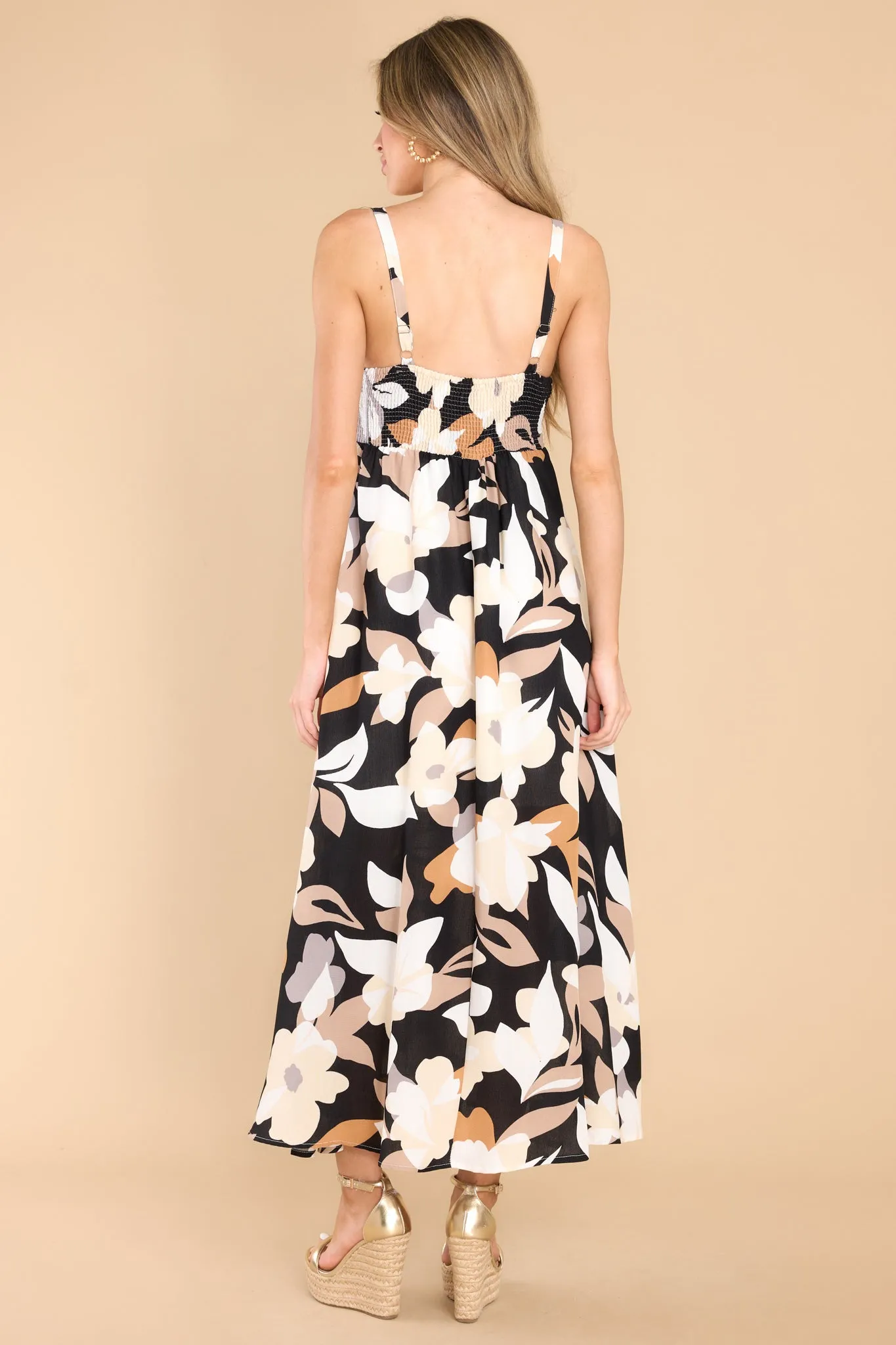 Love You Still Black Multi Print Maxi Dress