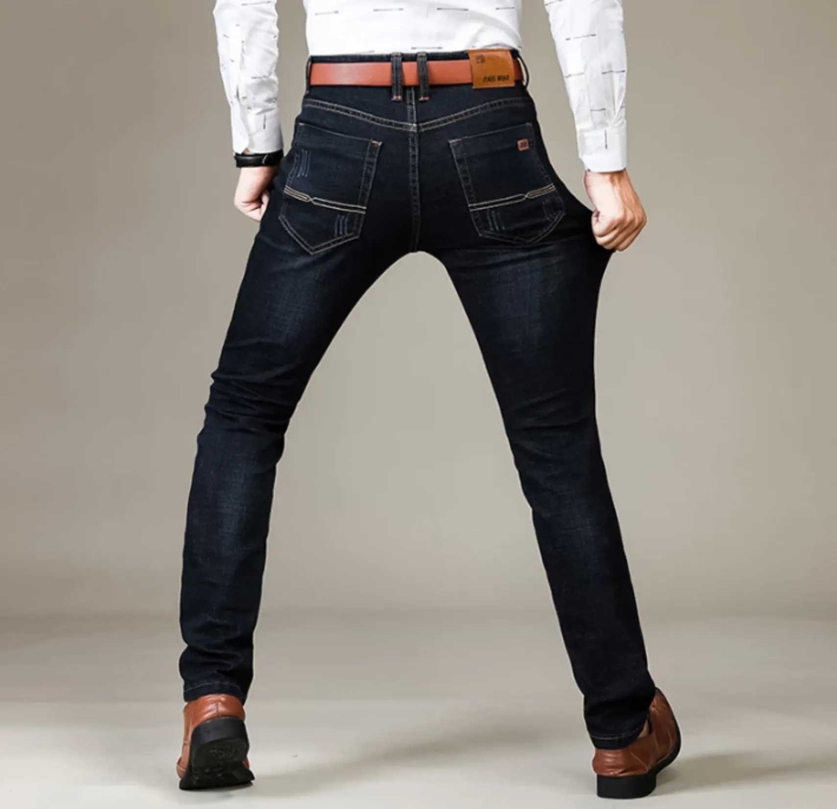Men's Casual Stretchy Slim Jeans