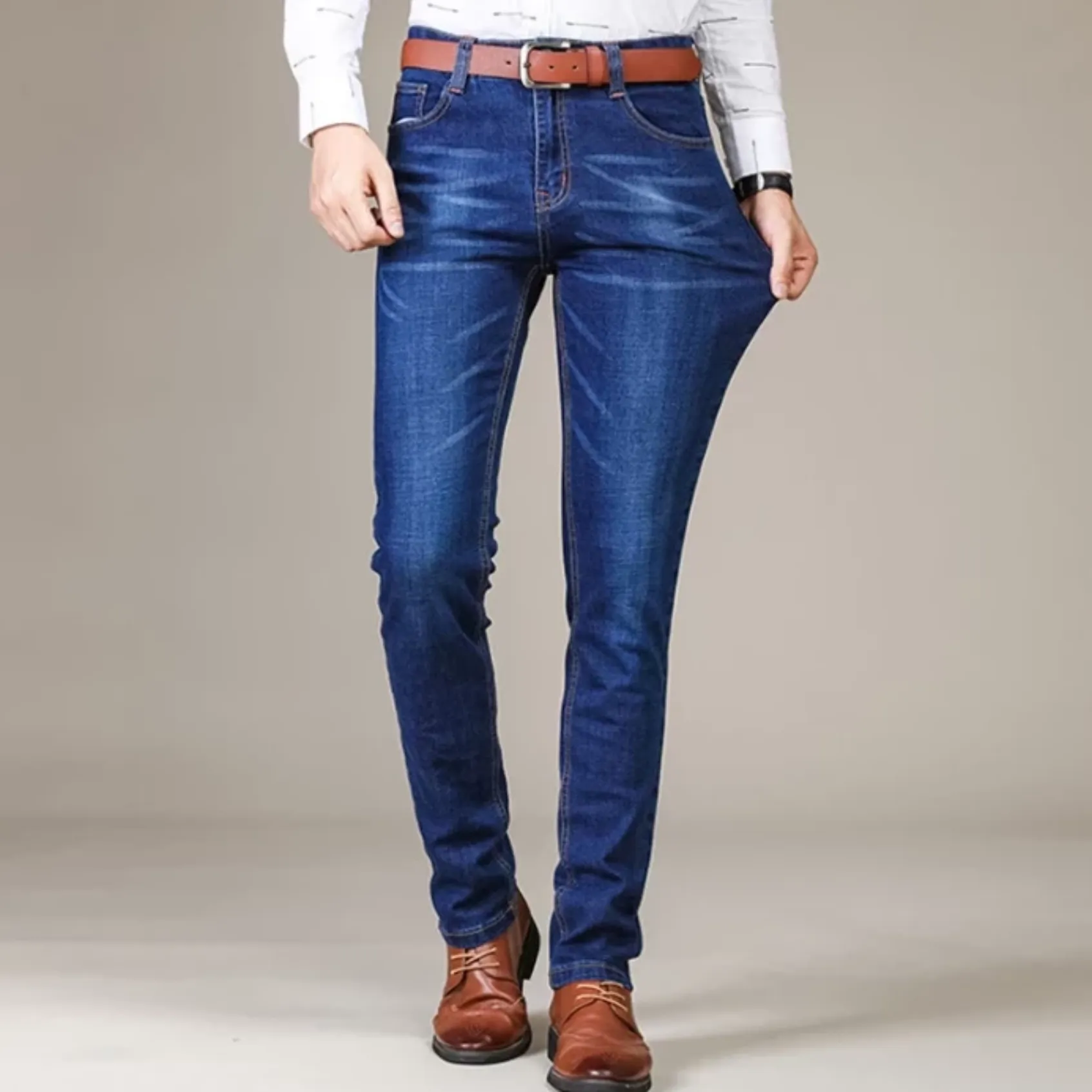 Men's Casual Stretchy Slim Jeans
