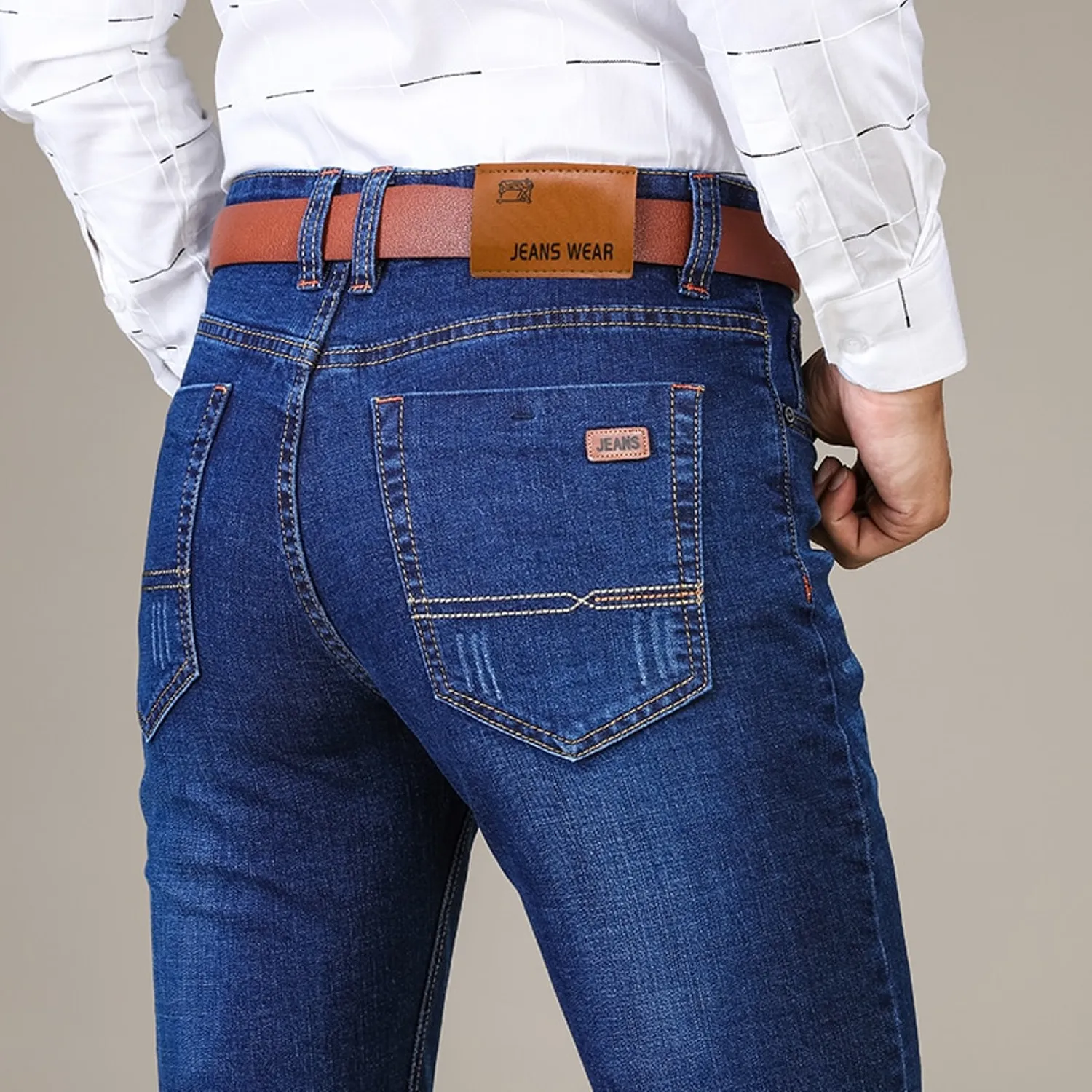 Men's Casual Stretchy Slim Jeans