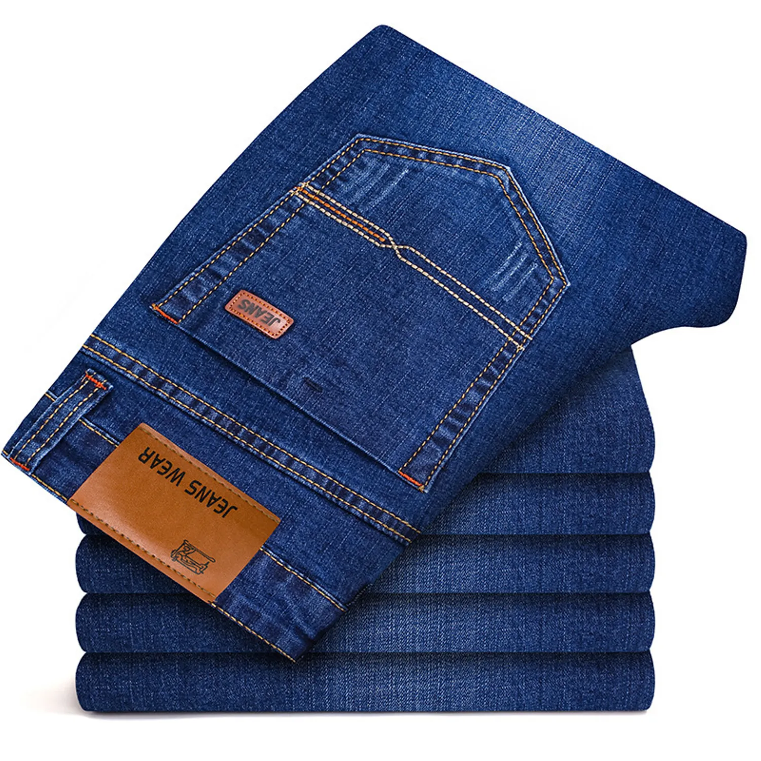 Men's Casual Stretchy Slim Jeans