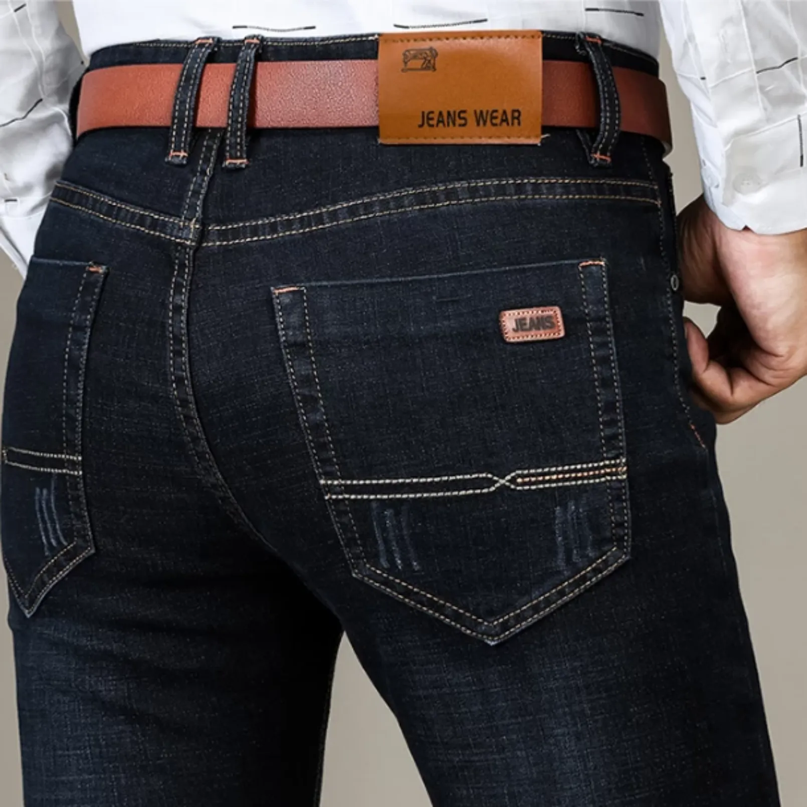 Men's Casual Stretchy Slim Jeans