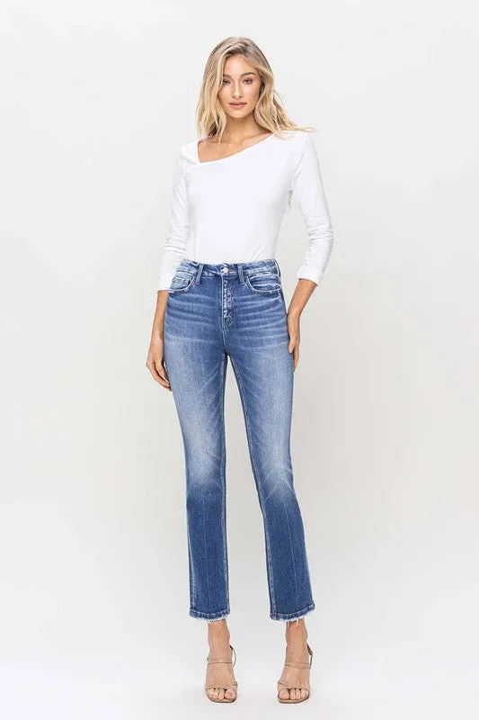 Poised High Rise Slim Straight Jeans