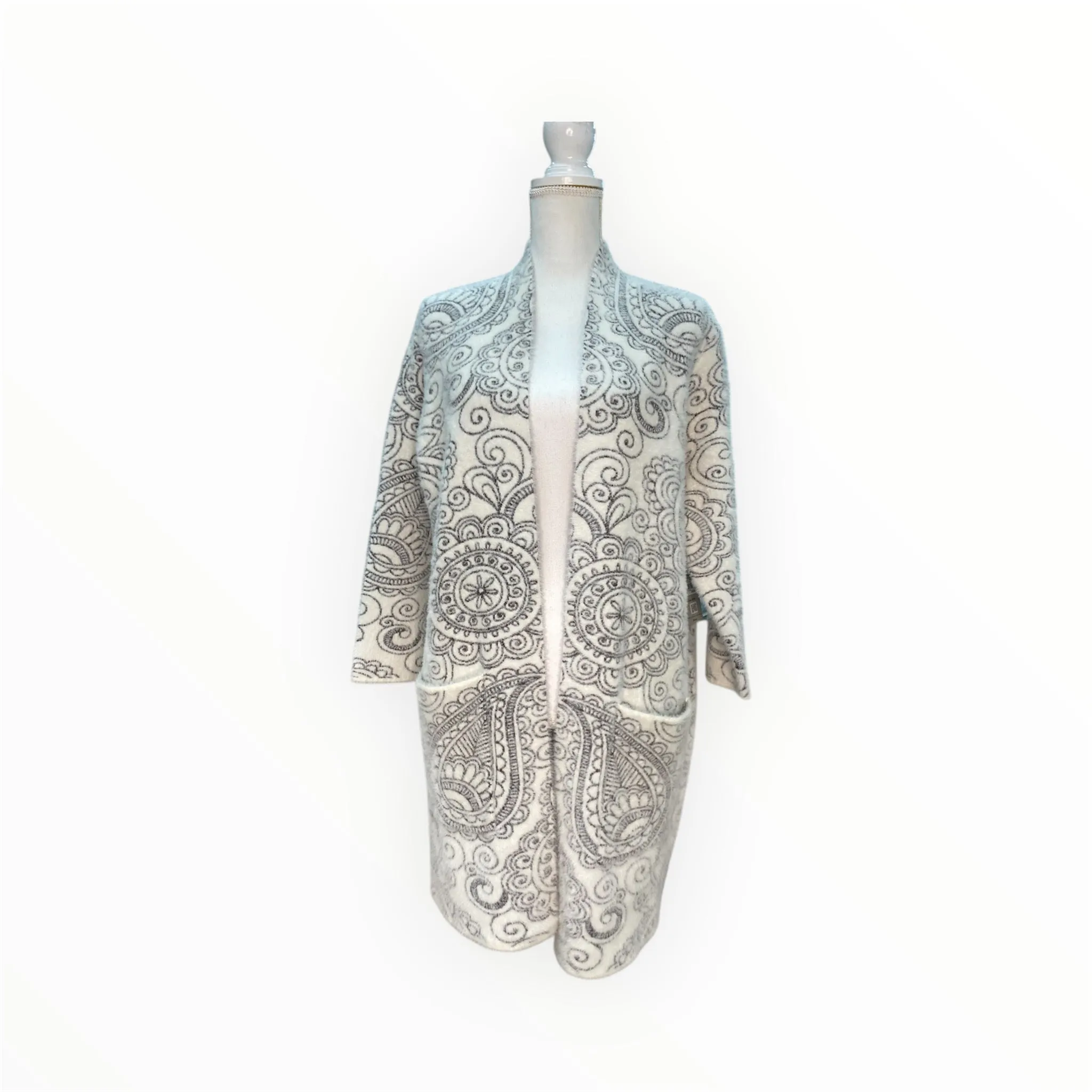 SANDSTONE FUZZY SOFT CARDIGAN