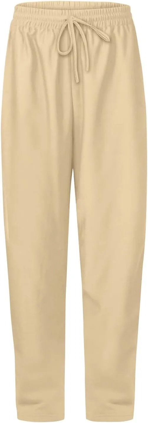Straight Leg Sweatpants for Women Comfy Warm Athleisure Sweatpants Fleece Lined Comfy Soft Baggy Jogger Sweatpants