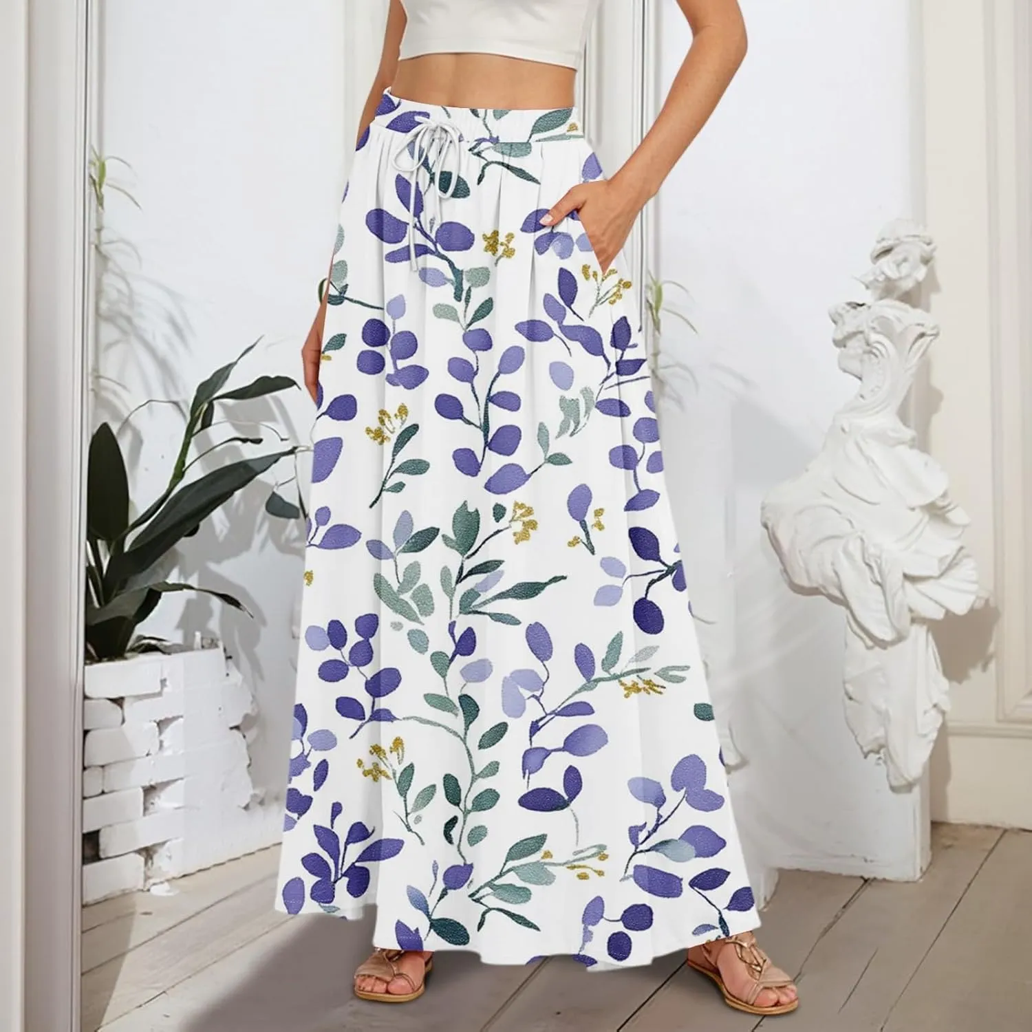 Summer Skirts for Women, Maxi Vacation Elegantes Beach Boho Womens Skirts