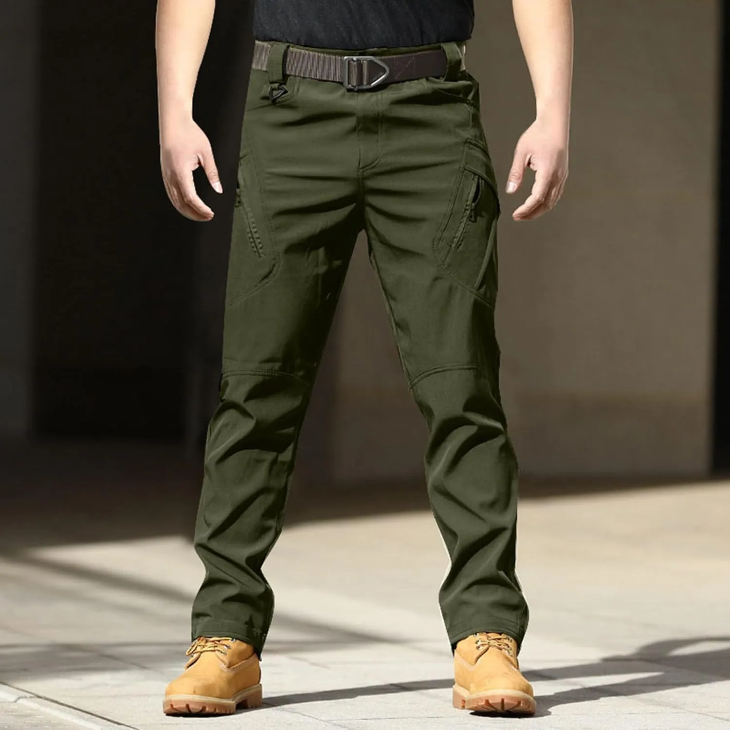 Tactical Cargo Pants for Men Athletic Pants Jogger Stretch Overalls Lightweight Outdoor Running Hiking Joggers