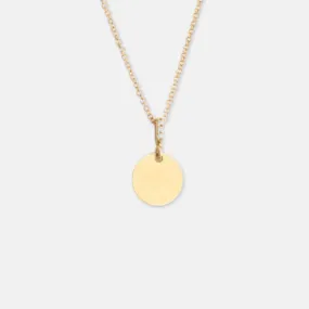 The Petite Round Tag Necklace