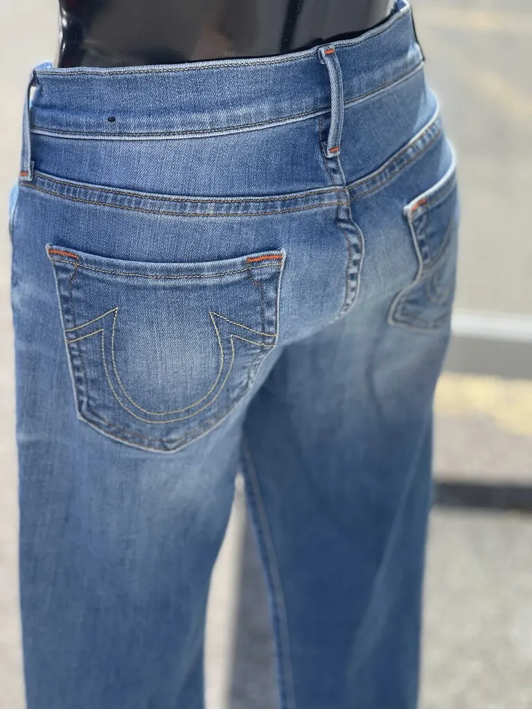 True Religion Cora Mid Rise Straight Jeans 27(Stretchy)