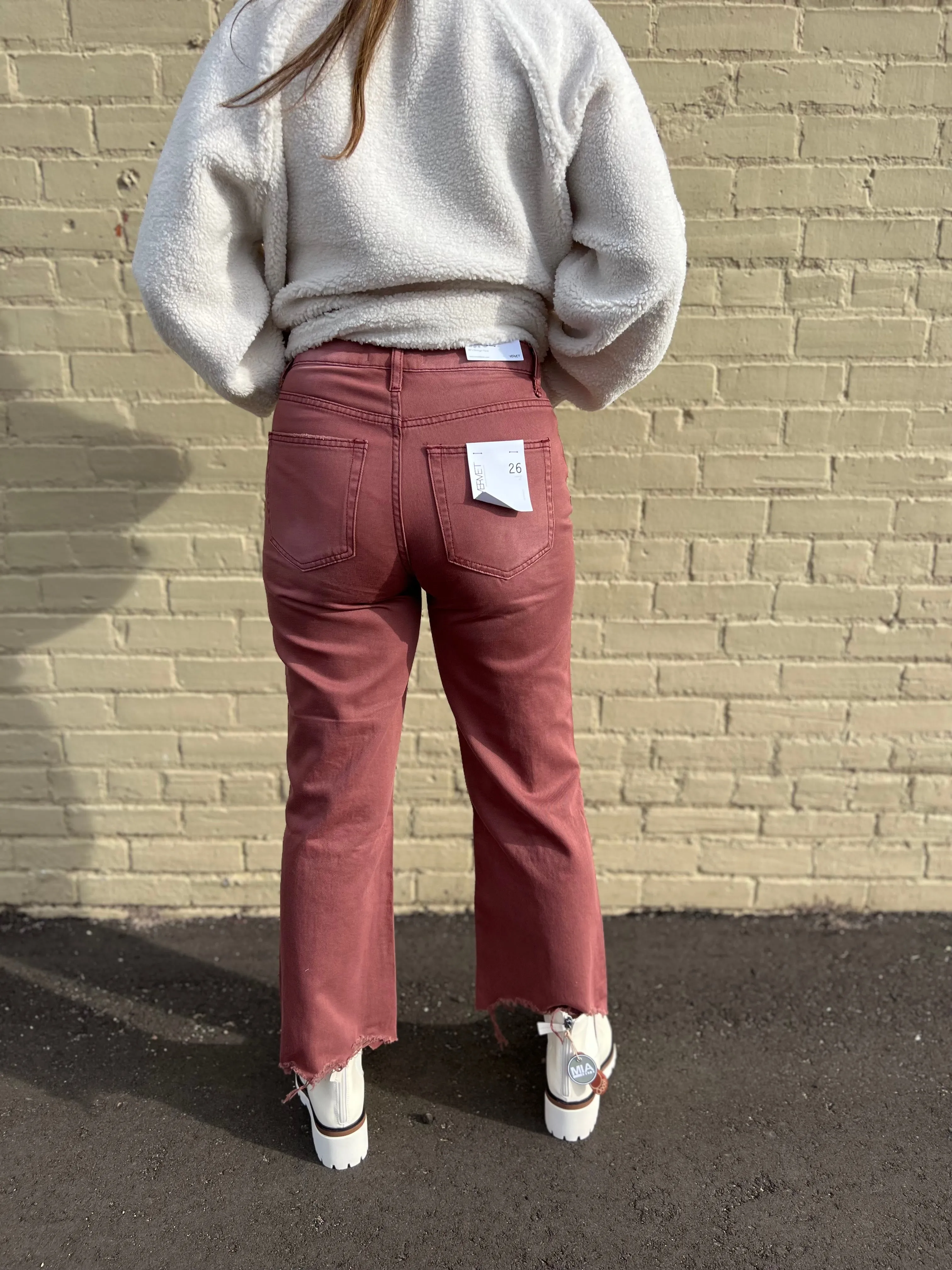 Vervet 90's Vintage Crop Flare Jeans