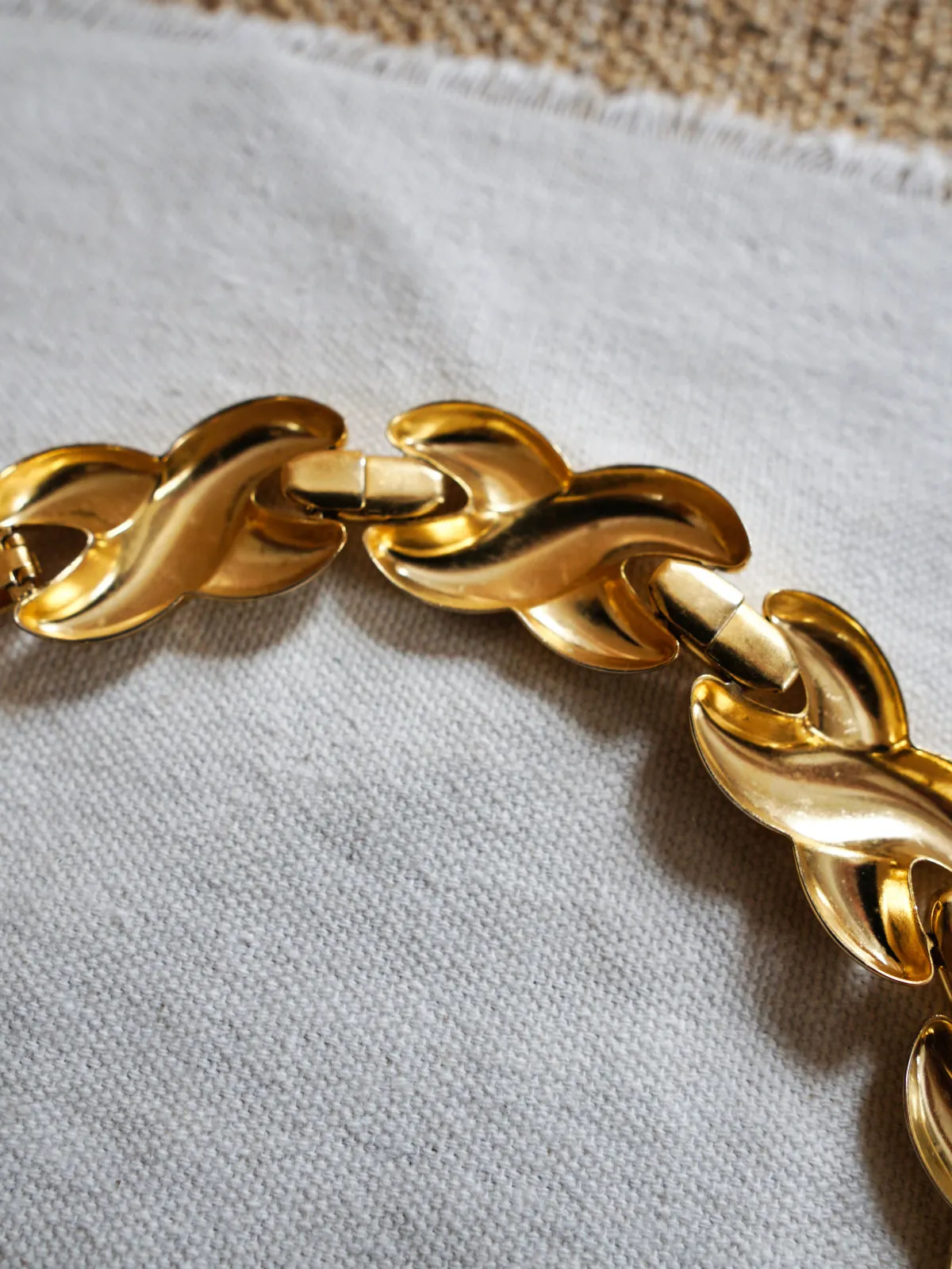 Vintage Golden X Choker Necklace