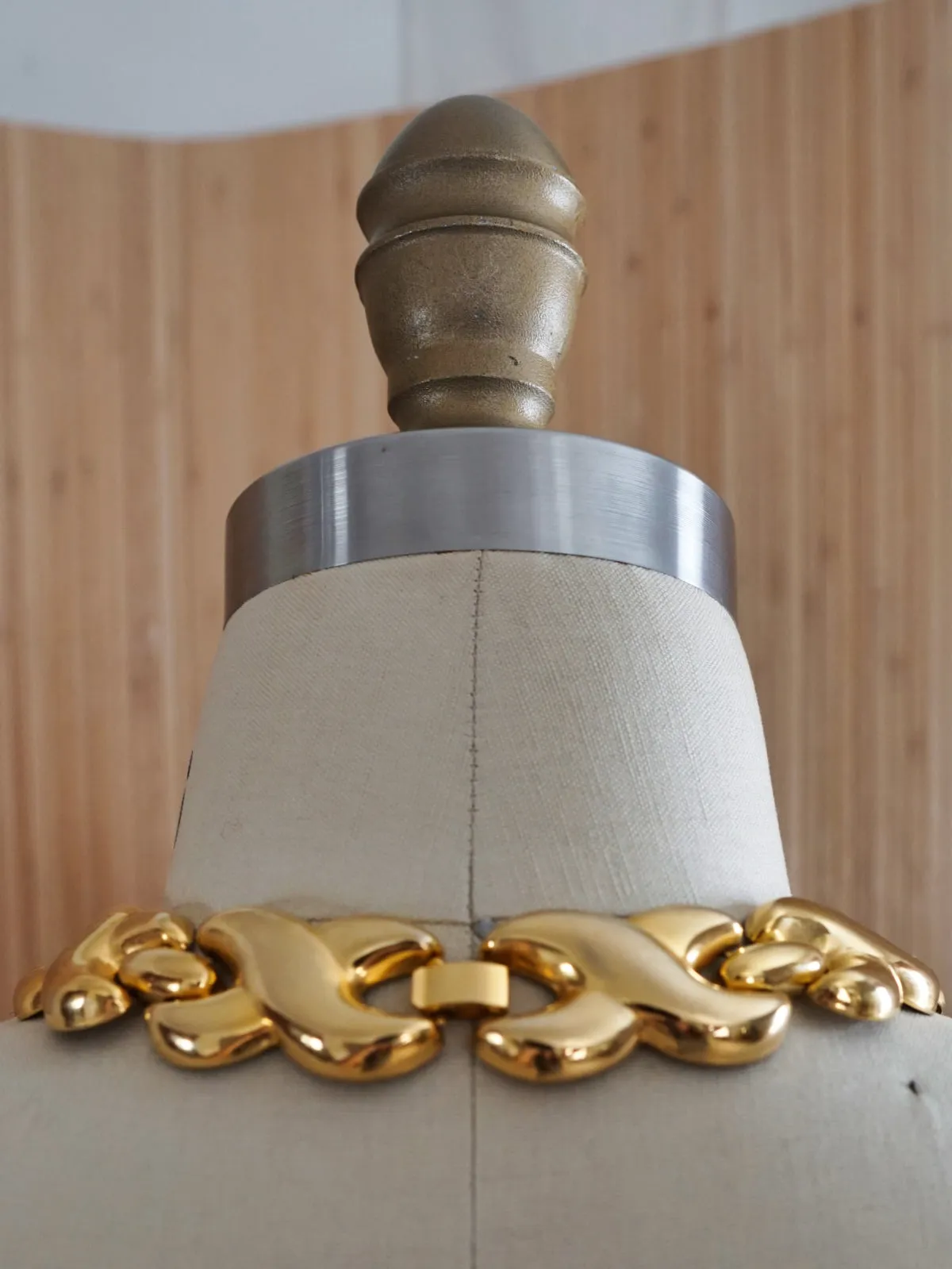 Vintage Golden X Choker Necklace